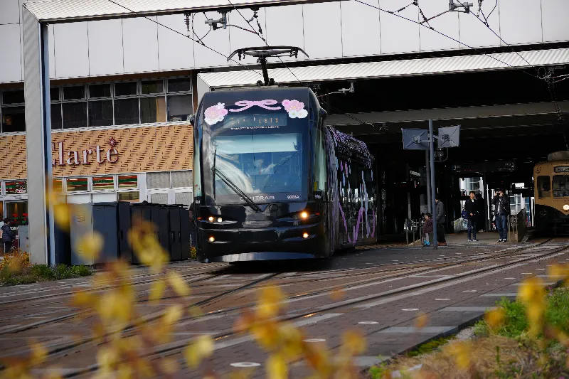 2025春サイクリング富山駅前北部高校ラッピングセントラム