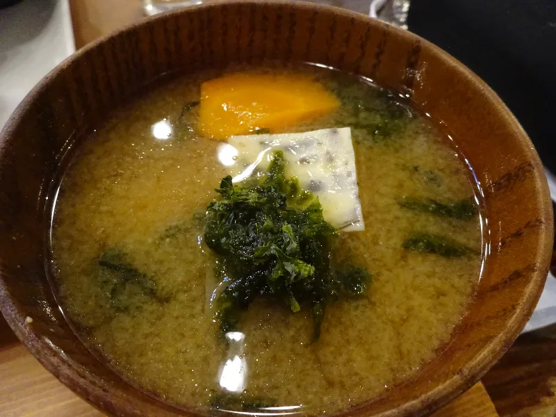 発酵食美人ランチ味噌汁(きくらげ進上)