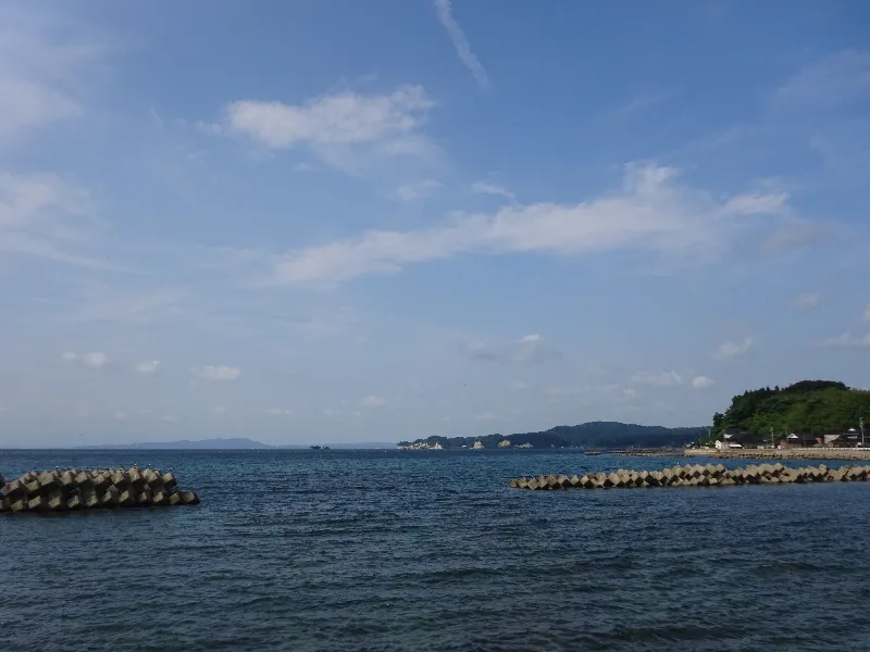 県境付近の海の風景