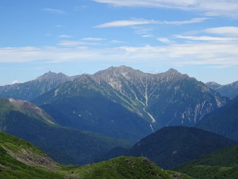雄大な穂高連峰