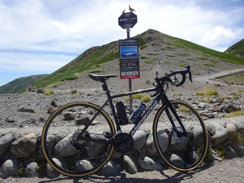 自転車で行ける日本一高い標高地点に到達